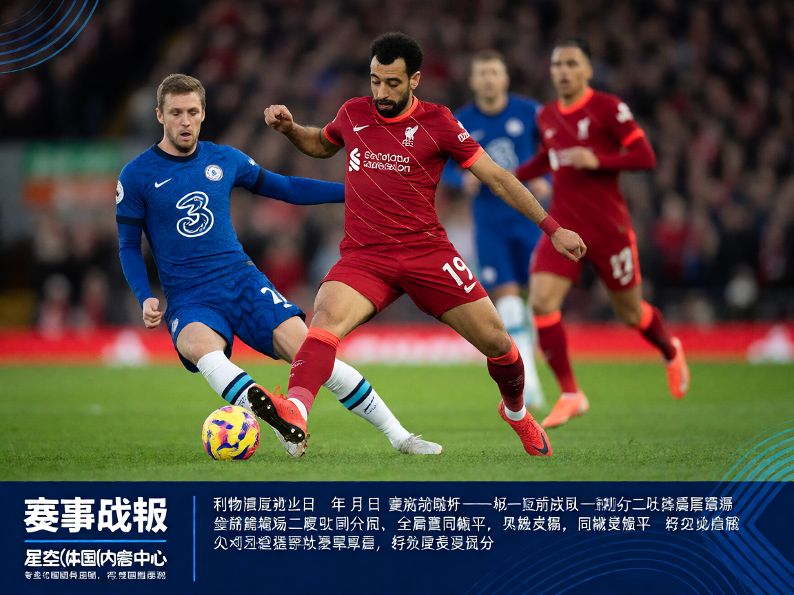 英超联赛激烈对抗现场,球员在绿茵场上争夺球权